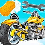 motorbike wash and repair android application logo